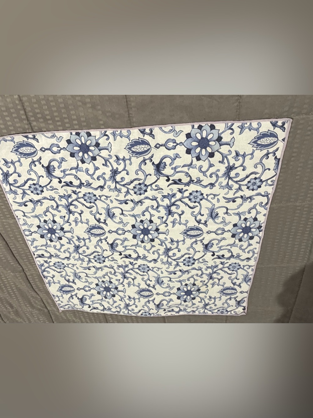 Blue and White Floral Napkins Runner - 4